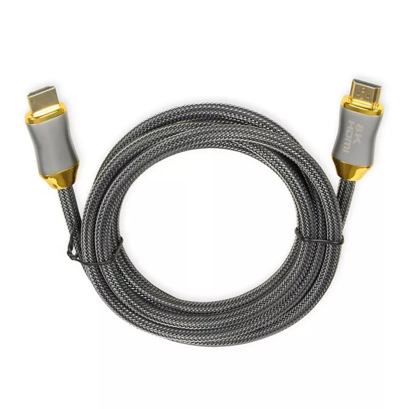 HDMI-kaabel IBOX HD08 2 m, HDMI tüüp A-pistik–isane, HDMI 2.1, hõbedane