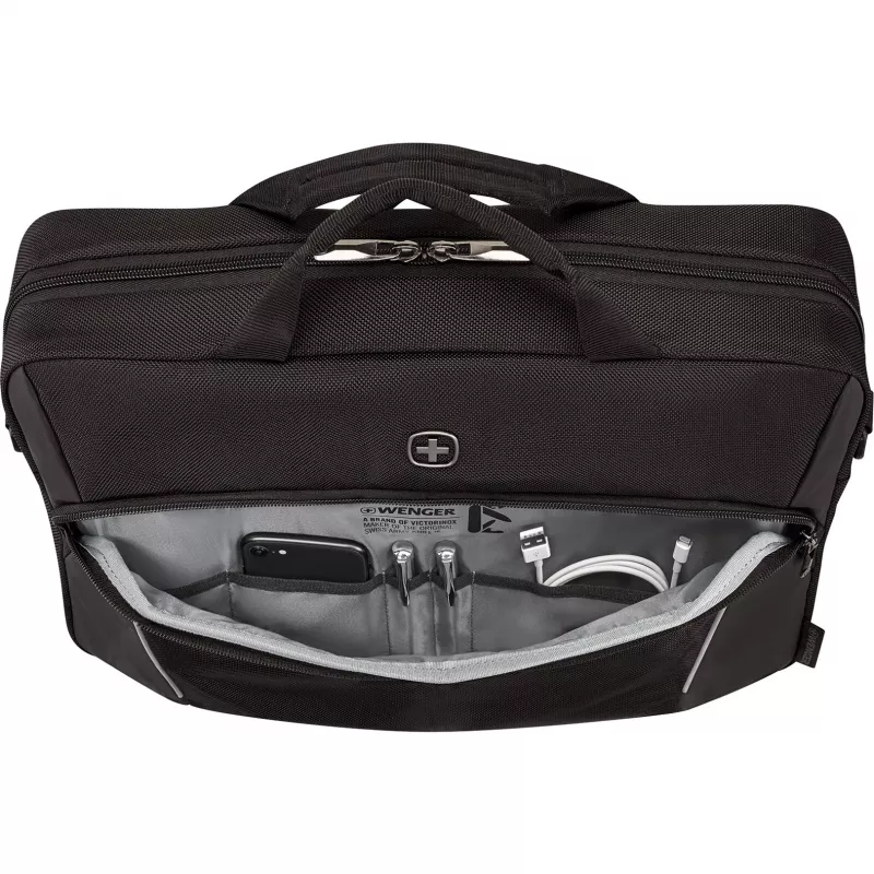 Sülearvuti portfell Wenger XE Compact Brief 16 tahvelarvuti taskuga, must