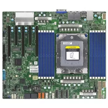Supermicro - H13SSL-NT-B - Emaplaat - ATX - AMD ilma protsessorita - Socket SP5 - USB 3.0 - 2 x 10 Gigabit LAN - Sisseehitatud graafika (vajalik protsessor) 10 GB DIMM SATA 6 GB/s graafika LAN USB 3