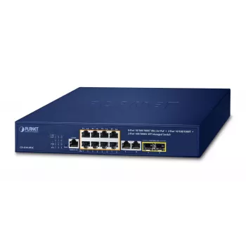 Hallatav kommutaator PLANET GS-4210-8P2C 8-pordiline L2/L4 Gigabit Ethernet PoE