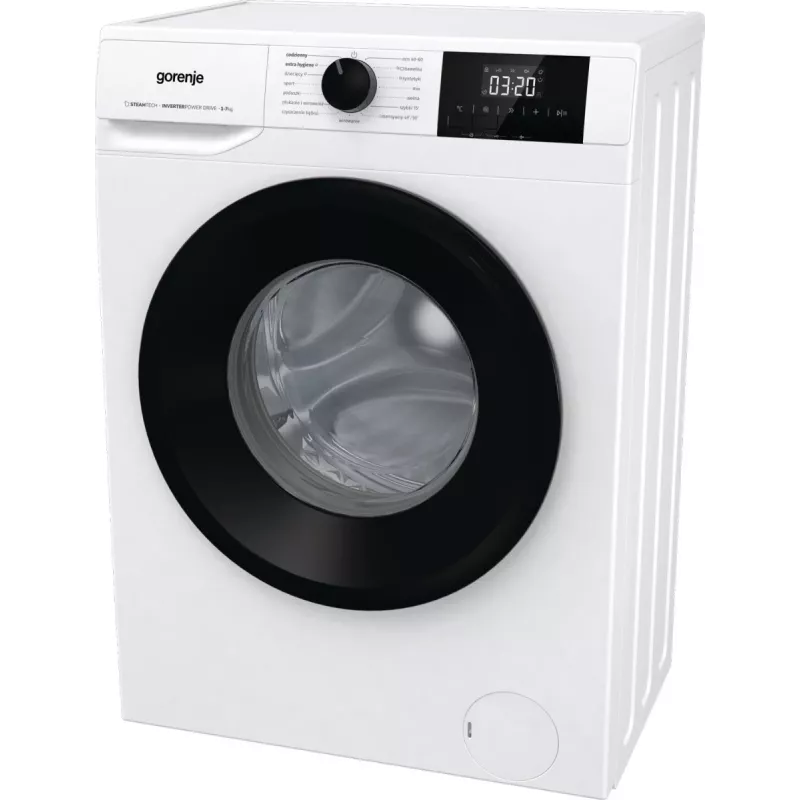 Eraldiseisev pesumasin Gorenje W3NGPI72SBS, 7 kg, 1200 p/min, inverter-mootor, aur, 15 programmi, valge