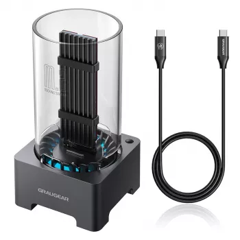 GrauGear G-M2DK-U4-40G M.2 NVMe SSD dokkimisjaam USB 3.2 Gen 2 USB-C, 40 Gbit/s, hall