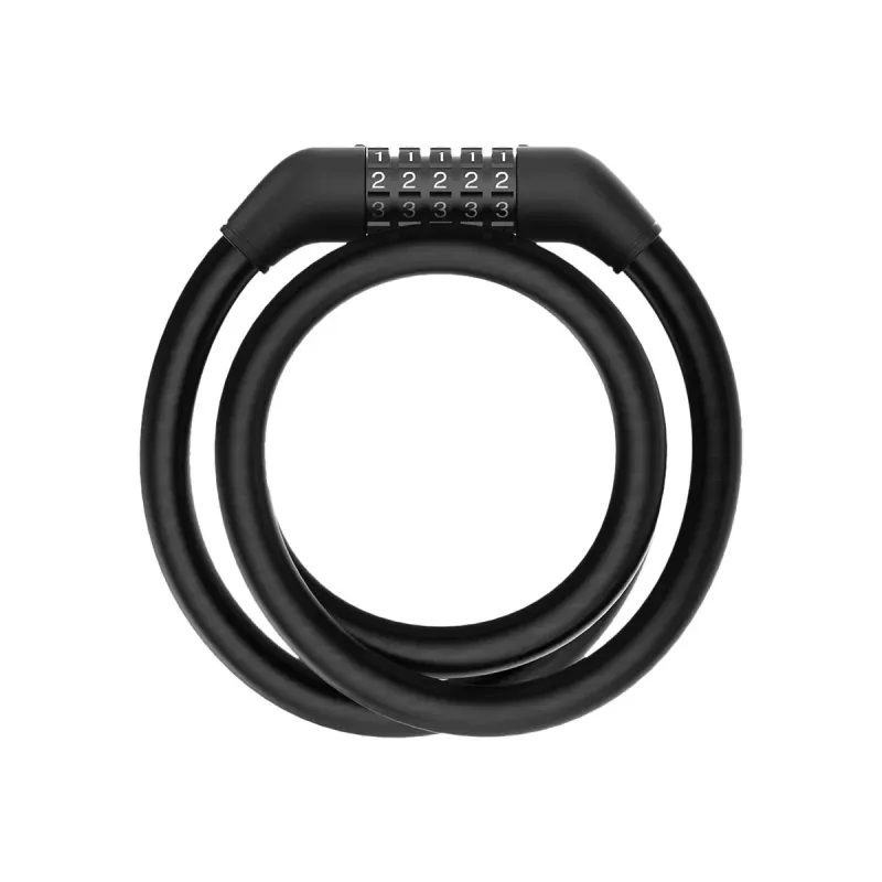 Turvakaabel Xiaomi BHR6751GL tõukerattale, pikkus 1,2 m, läbimõõt 1,2 cm, koodlukk, must