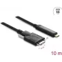 DELOCK 83632 kaabel — USB 2.0, USB-C kuni Micro-USB B, 10 m, must