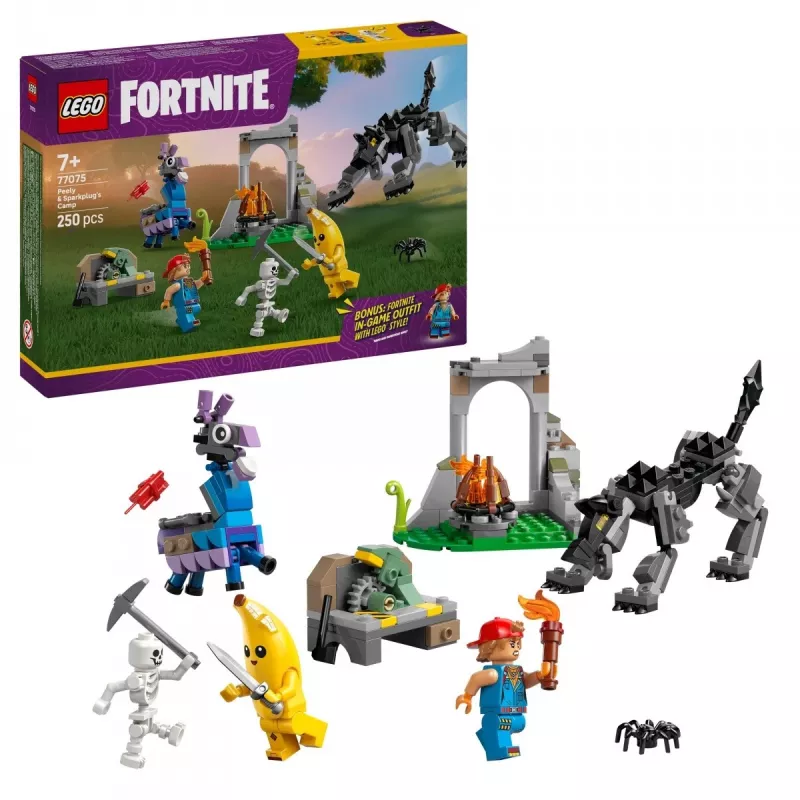 LEGO FORTNITE 77075 Peely & Sparkplug'i laager