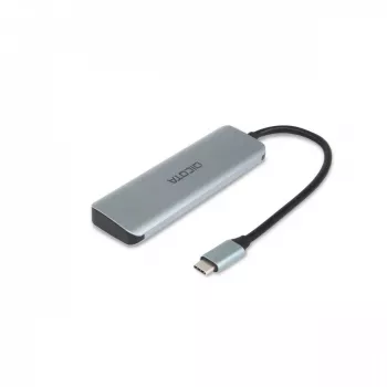 USB Type-C jaotur DICOTA D32061 10000 Mbit/s Hõbedane