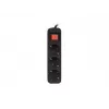 Pikendusjuhe Lanberg PS1-03F-0150-BK 1,5 m 3 vahelduvvoolu pistikupesa Siseruumides Must