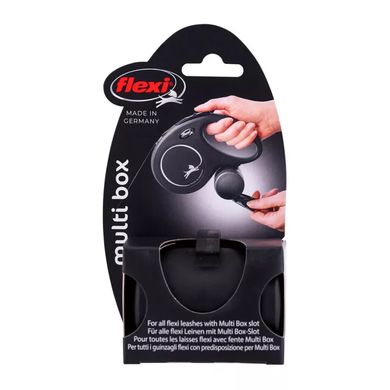 Söötja/jootja Flexi Multi Box Must — Flexi Vario seeria, universaalne lemmiklooma toidukonteiner, 201–499 g