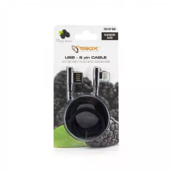 Sbox USB-8P-90B USB 8-pin kaabel must