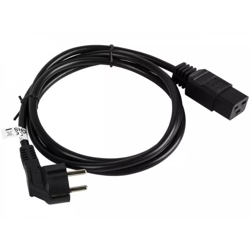 Toitekaabel CEE 7/7 - IEC 320 C19 16A VDE 1,8M must
