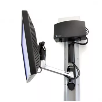 Ergotron LX HD seinal kinnitatav pöördvars - Paigalduskomplekt (pöördvars, nupp) telerile (kallutus- ja pöördefunktsiooniga) - Alumiinium - Ekraani suurus: kuni 106,7 cm (kuni 106,70cm (42)) - paigaldusriistvara