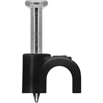 Goobay Cable Clip 4 mm, must (64677)
