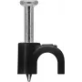 Goobay Cable Clip 4 mm, must (64677)