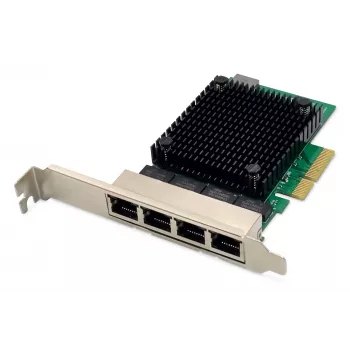 Digitus 4 pordiga 2,5 Gigabit Ethernet võrgukaart PCI Express Realteki kiibistikuga