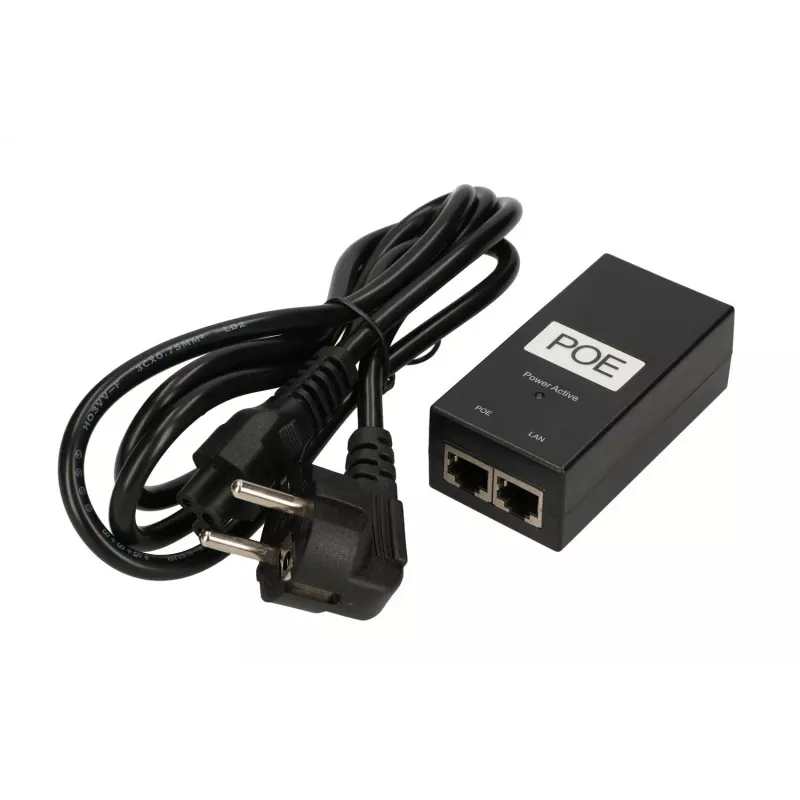Extralink POE toiteplokk POE-48-24W, 48V, 0.5A, 24W, kaabel kaasas