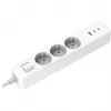 Pikendusjuhe Xiaomi BHR07UKEU — 3 vahelduvvoolu pistikupesa, tüüp F, 250 V, 1,4 m kaabel, valge