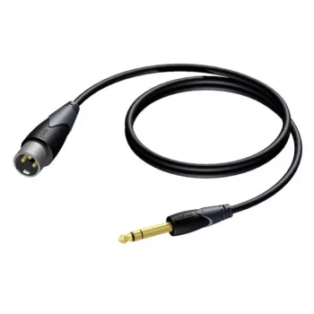 Audio kaabel Procab XLR male to 6.3 mm (1/4 inch) jack male, stereo, 3 m