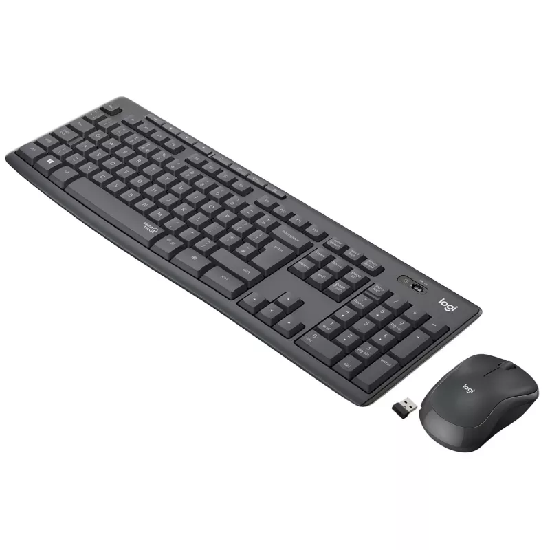 LOGITECH MK295 Vaikne juhtmevaba komplekt GRAPHITE