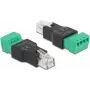 Adapter RJ11/14 isane klemmiplokile 4 kontakti DeLOCK 66527