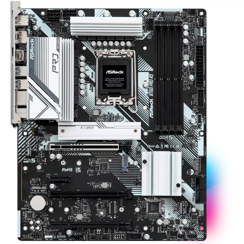 ASRock B760 Pro RS DDR5 ATX emaplaat