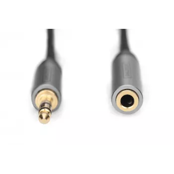Digitus Audio pikenduskaabel 3,5 mm pistik 3,5 mm pesasse 1,8 m Must