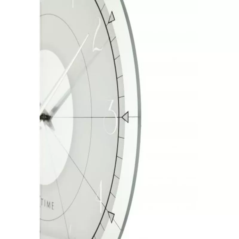 NeXtime kell 8125 Fancy Round, Ø43 cm, sein, valge/hõbedane