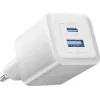 Vention 30W - GaN-tehnoloogiaga laadija, 1x USB-A, 1x USB-C (valge)