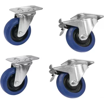 Rattakomplekt Roadinger RD-100 100 mm sinine, 2 ratast piduriga