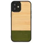 man and wood telefoniümbris iPhone 12 mini jaoks — bambusmets must