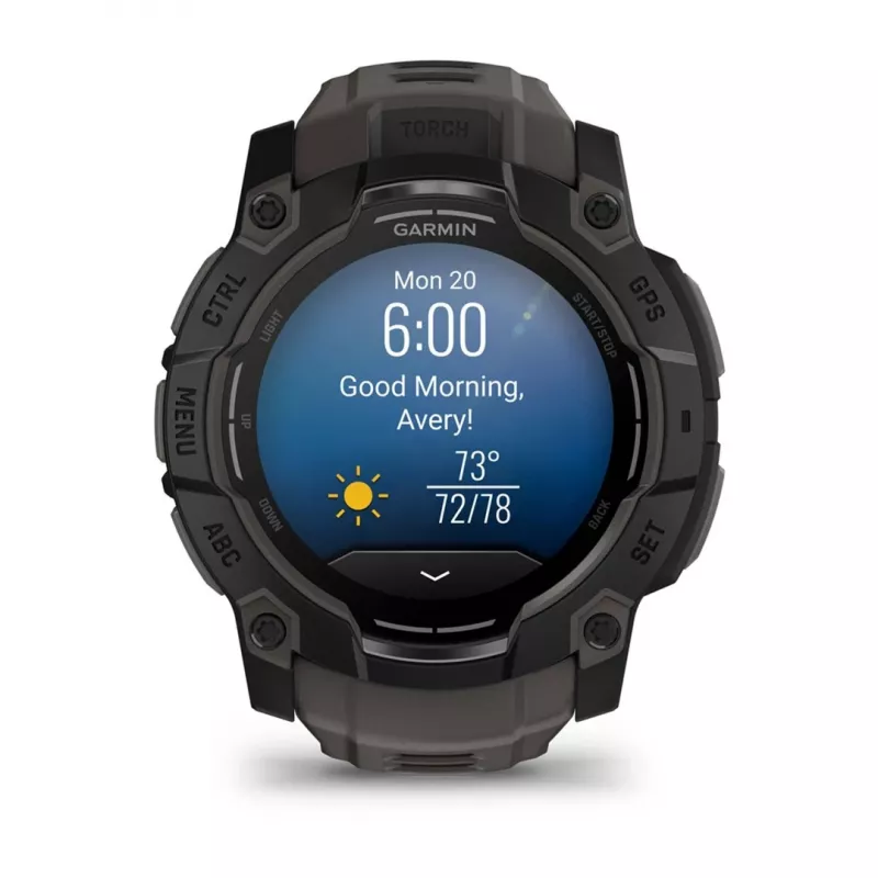 Garmin Instinct 3 AMOLED 3,3 cm (1,3) 50 mm digitaalne 416 x 416 pikslit puutetundlik ekraan must GPS (satelliit)