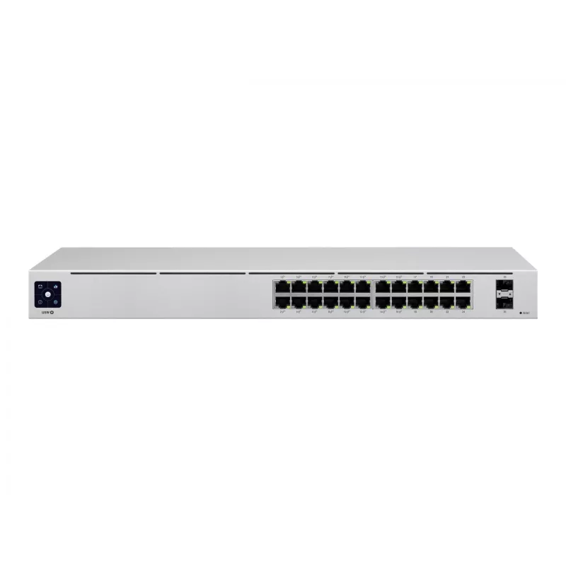 Ubiquiti UniFi 24-port PoE hallatav L2/L3 Gigabit Ethernet (10/100/1000) Power over Ethernet (PoE) 1U hõbedane
