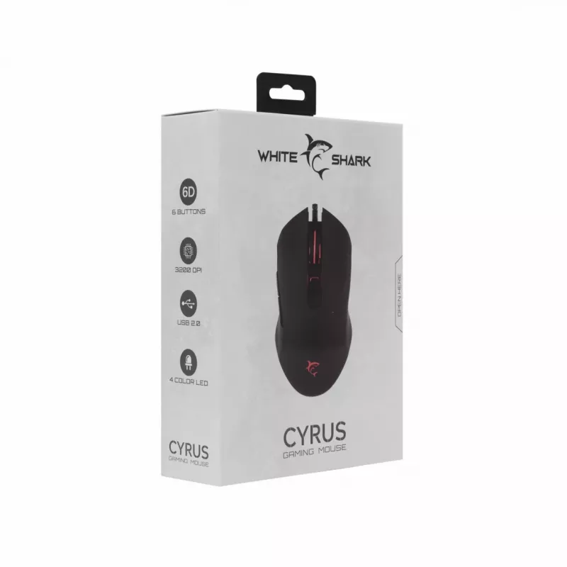 White Shark Cyrus mängurihiir 6B Led 320