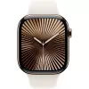 APPLE Watch Series 10 GPS + Cellular 46mm Gold Titanium Case with Starlight Sport Band - S/M