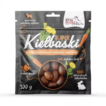 SYTA MICHA Suurepärased vorstid küüliku, porgandi ja võilillega - koeramaius - 100g