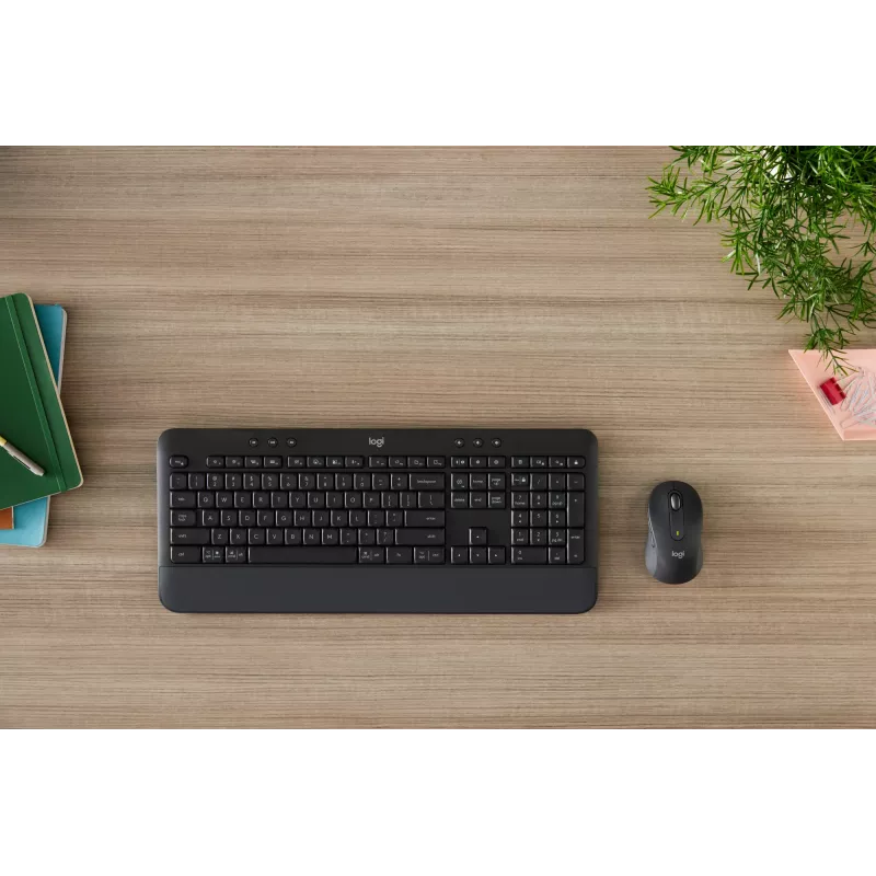 Logitech Signature MK650 for Business - klaviatuuri- ja hiirekomplekt - juhtmevaba - 2,4 GHz, Bluetooth LE - QWERTY - hispaania - grafiit
