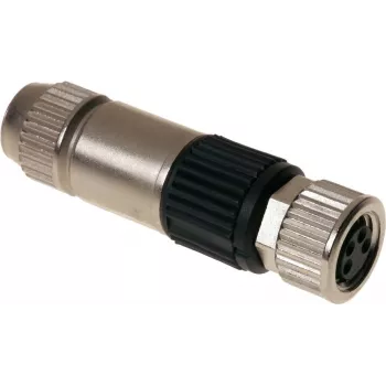 Harting 21 02 151 2405 juhtmepistik M8-S must - nikkel (21 02 151 2405)