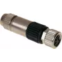 Harting 21 02 151 2405 juhtmepistik M8-S must - nikkel (21 02 151 2405)