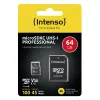 Mälukaart Intenso 64GB MicroSDXC UHS-I Class 10 3433490