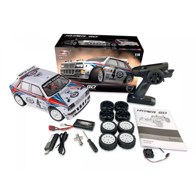 Raadio teel juhitav auto Amewi Hyper Go Lancia Delta HF Integrale 4WD Rallye Drift mudel (MPN 21109)