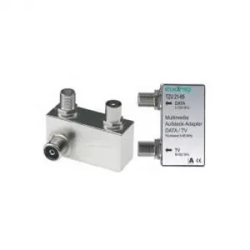 axing TZU 21-65 - kaabel-Splitter-/connector - 5 - 1006 MHz - Hõbedane - Metal - Male/Female - A