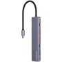 USB USB-C jaotur CANYON DS-17 — HDMI, USB 3.2 Gen 1 A, USB-C, MicroSD, 10000 Mbit/s, hall