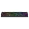 Mänguklaviatuur SAVIO STYX BROWN — mehaaniline Outemu Brown, QZERTY US International, RGB, USB, täissuuruses 104 klahvi, must