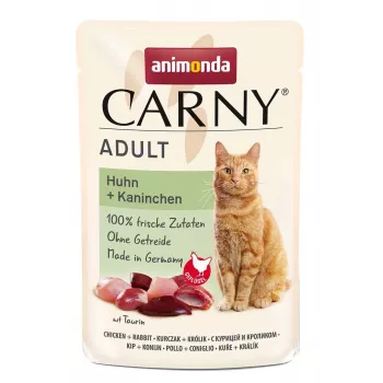 ANIMONDA Carny Adult Chicken and rabbit - märg kassitoit - 85 g