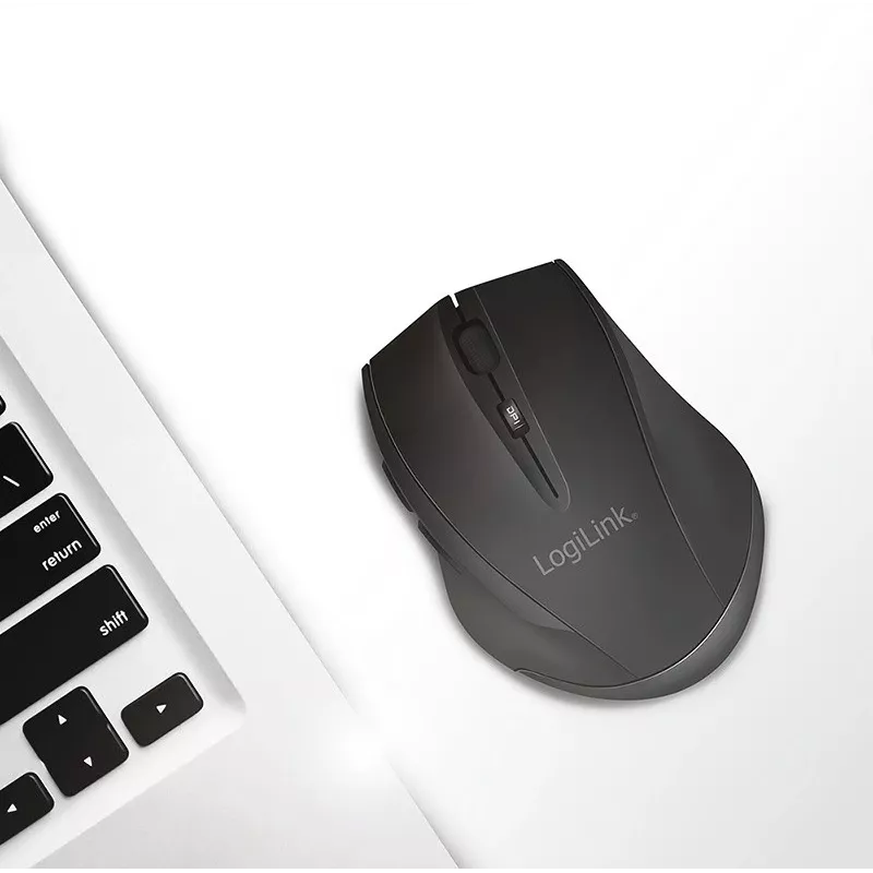 Logilink juhtmevaba hiir BT5.0, ergonoomiline, must