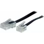 S/CONN 10m RJ11 - RJ45 must läbipaistev kaabel TC 70260