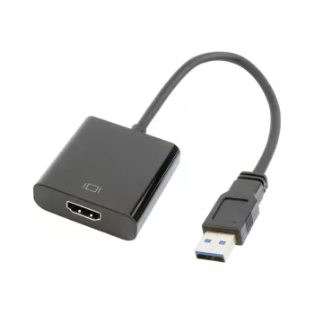 USB graafikaadapter GEMBIRD A-USB3-HDMI-02, HDMI väljund, kuni 1920x1080, must, 36 g