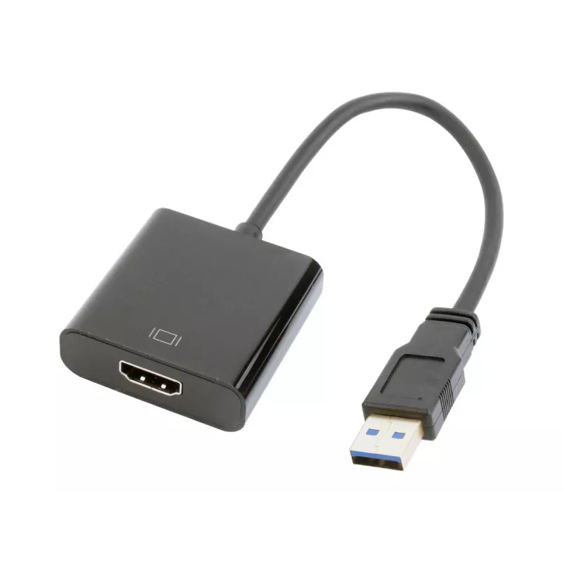 USB graafikaadapter GEMBIRD A-USB3-HDMI-02, HDMI väljund, kuni 1920x1080, must, 36 g