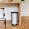 ROTHO Ribo Silver – pedaaliga prügikast – 35 l