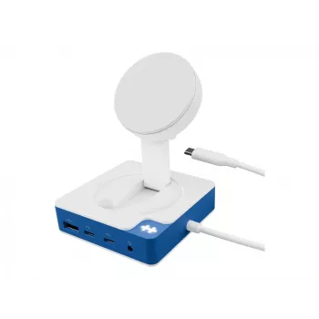 Hyper HyperDrive Flex MagCharge USB-C jaotur, valge/sinine | HD8100BUGL