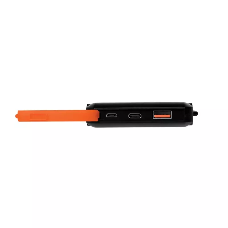 Logilink - Päikeseenergia-akupank - taskulamp - Li-Pol - 10000 mAh - 18 W - 3 A - PD 2.0, QC 3.0, ülikiire laadimine - 2 väljundporti (USB Type A, 24-pin USB-C) - kaablil: USB (PA027)